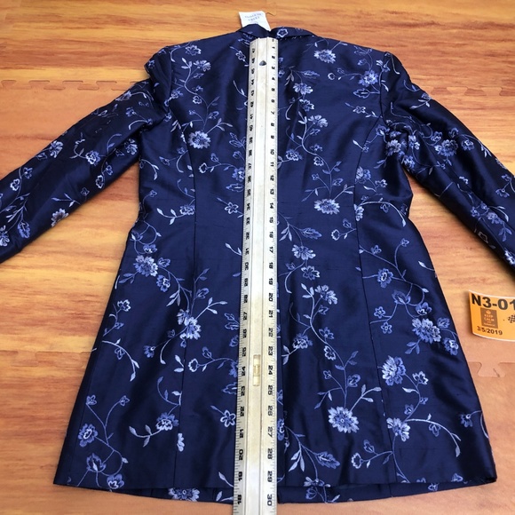 Talbots Woman Embroider Pure Silk Jacket Petite 2 - Picture 8 of 8